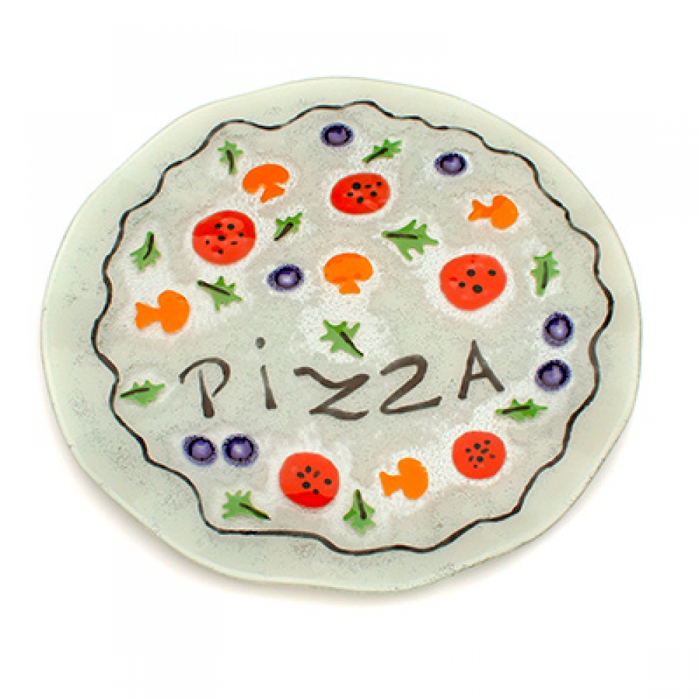Plato circular pizza