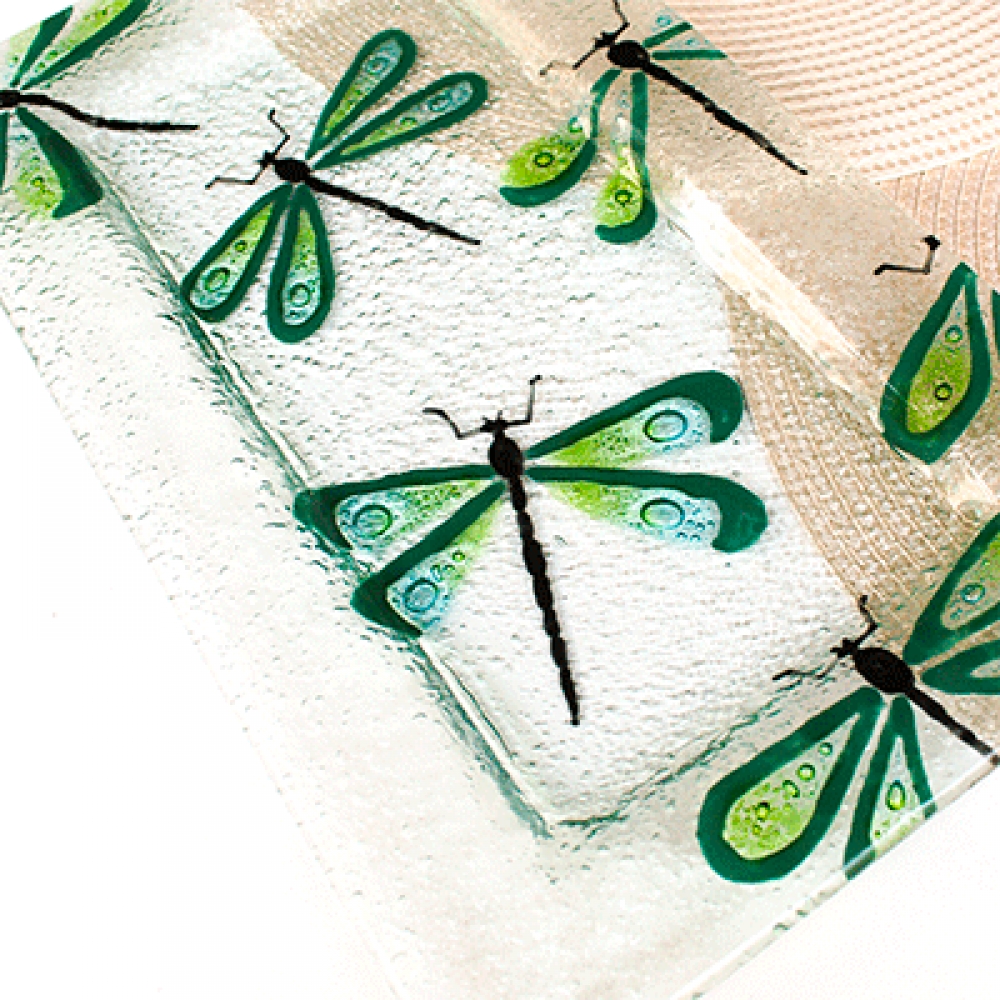 Fuente beta libélula verde turquesa